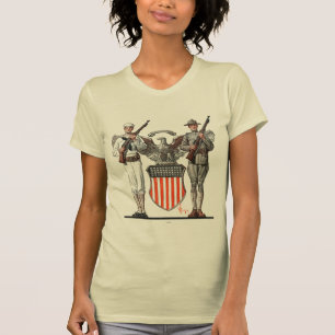 Soldat, Seemann und US-Schild T-Shirt
