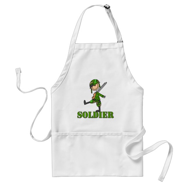 Soldat-Stick-Figur Schürze (Vorne)