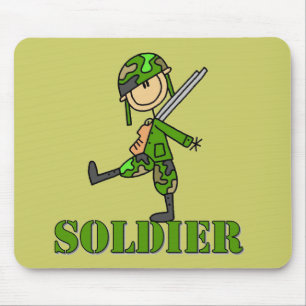 Soldat-Stickfigur Mousepad