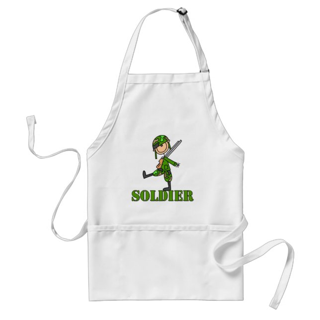 Soldat-Stickfigur Schürze (Vorne)