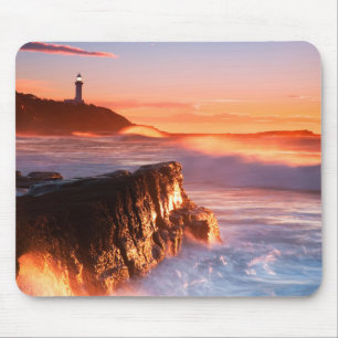 Soldat-Strand Norahhauptleuchtturm- , Australien Mousepad