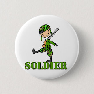 Soldat-Strichmännchen Button
