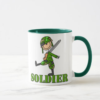 Soldat-Strichmännchen-Tasse Tasse