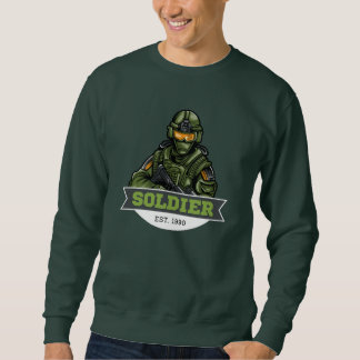 Soldat-Taktisches Logo – Militäremblem-Design Sweatshirt