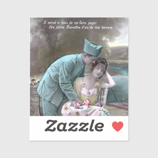 Soldat und Lover Aufkleber (Blatt)