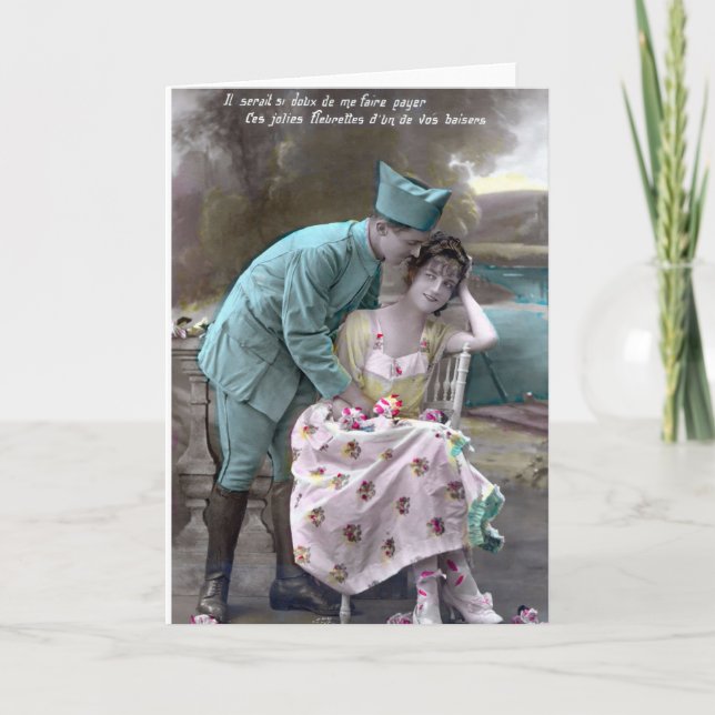 Soldat und Lover Einladung (Vorderseite)