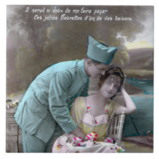 Soldat und Lover Fliese
