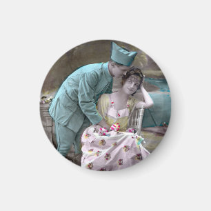 Soldat und Lover Magnet