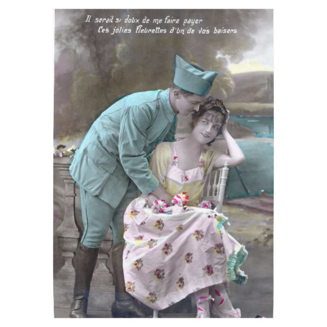 Soldat und Lover Tischdecke (Vorderseite)