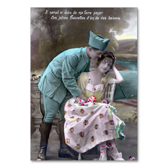 Soldat und Lover Tischnummer (Vorderseite)