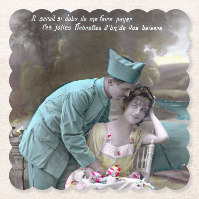 Soldat und Lover Untersetzer (Vorderseite)