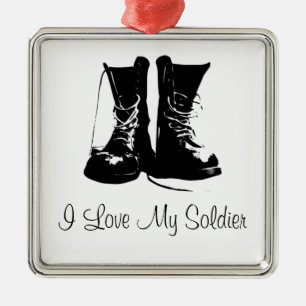 Soldat Veteran Keepake Ornament Aus Metall