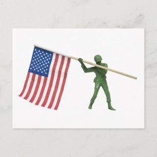 SoldatAmerikanische Flagge1072509 Postkarte