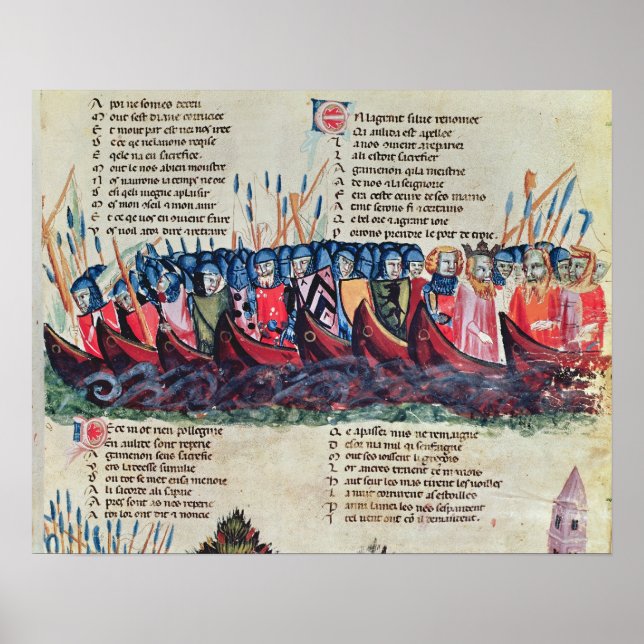 Soldaten auf ihren Schiffen Poster (Vorne)