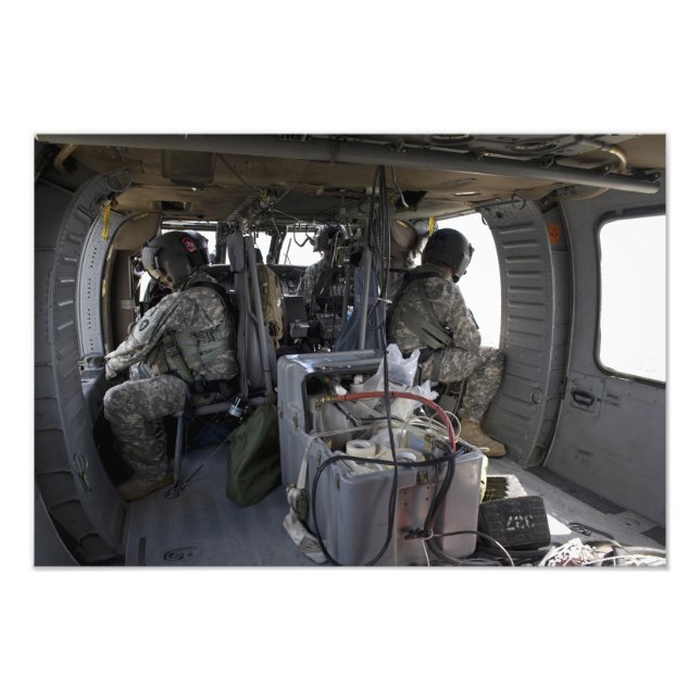 Soldaten beobachten Gefahren Fotodruck (Vorne)