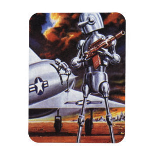 Soldaten der Vintagen Science Fiction Magnet