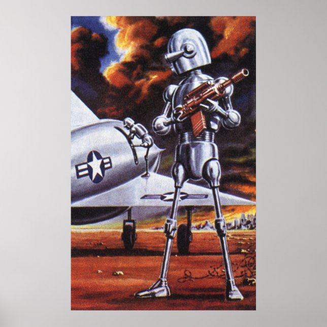 Soldaten der Vintagen Science Fiction Poster (Vorne)