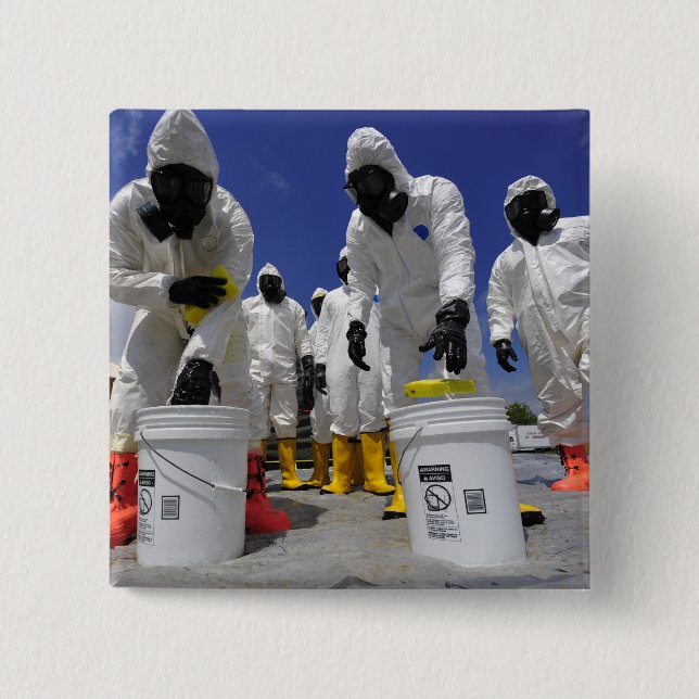 Soldaten des 457. Chemiebattalions Button (Vorderseite)