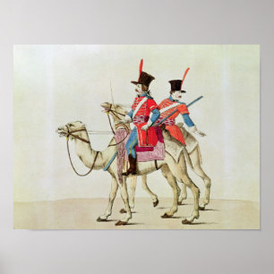 Soldaten des Dromedar-Regiments, 1839 Poster