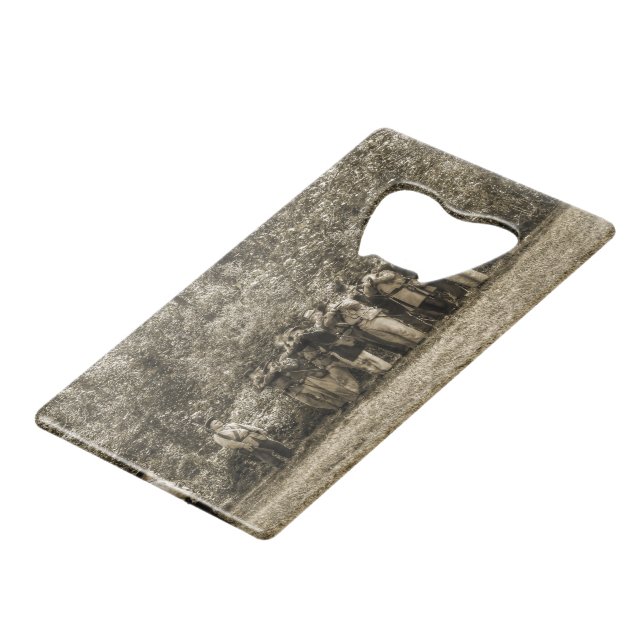 Soldaten des zivilen Krieges Geldbeutel Flaschenöffner (Vorderseite Schrägansicht)