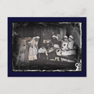 Soldaten für Kindergärten am ersten Hilfsprogramm Postkarte