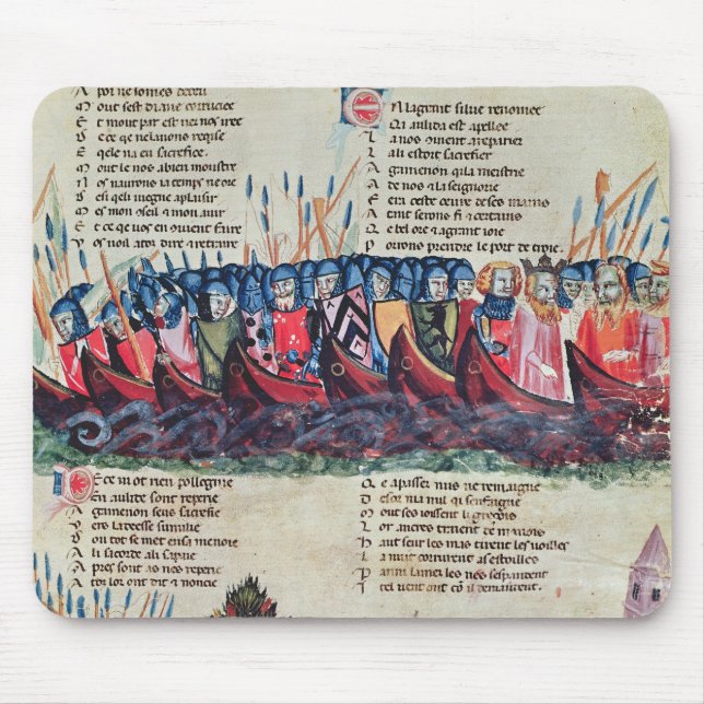 Soldaten in ihren Schiffen Mousepad (Vorne)