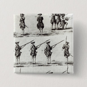 Soldaten mit Bajonetten Button