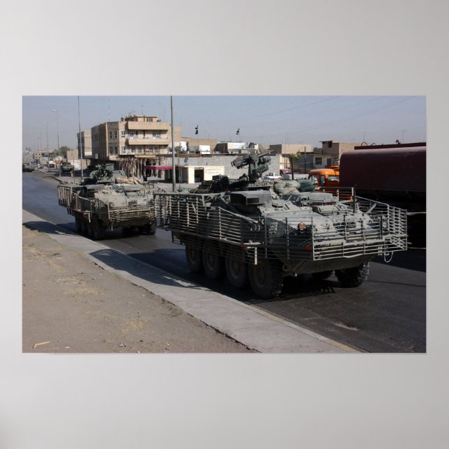 Soldaten patrouillieren poster (Vorne)