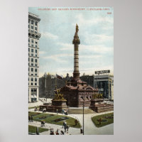 Soldaten & Seeleute Monument Cleveland 1910 Vintag