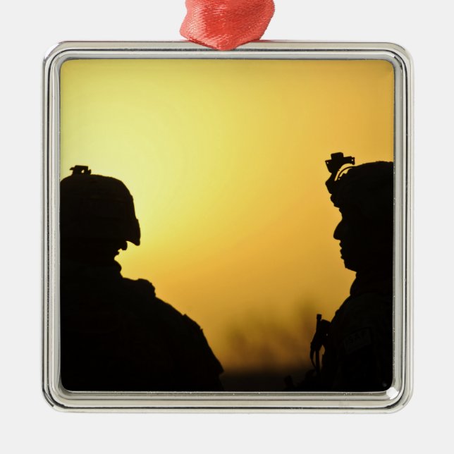 Soldaten Silbernes Ornament (Vorne)