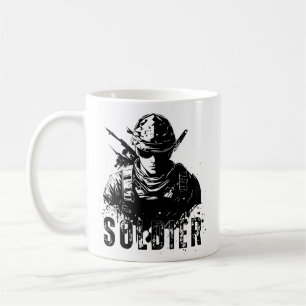 Soldaten-Tasse - kühne militärische Tribute-Design Kaffeetasse