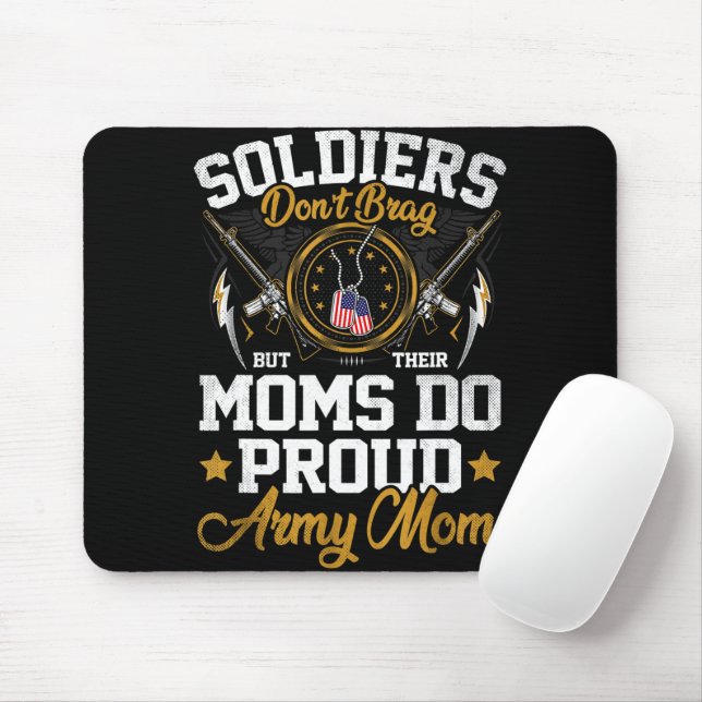 Soldaten täuschen nicht, aber Mamas tun stolz ihre Mousepad (Mit Mouse)