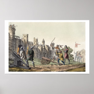Soldaten und Artillerie des 15. Jahrhunderts, Poster