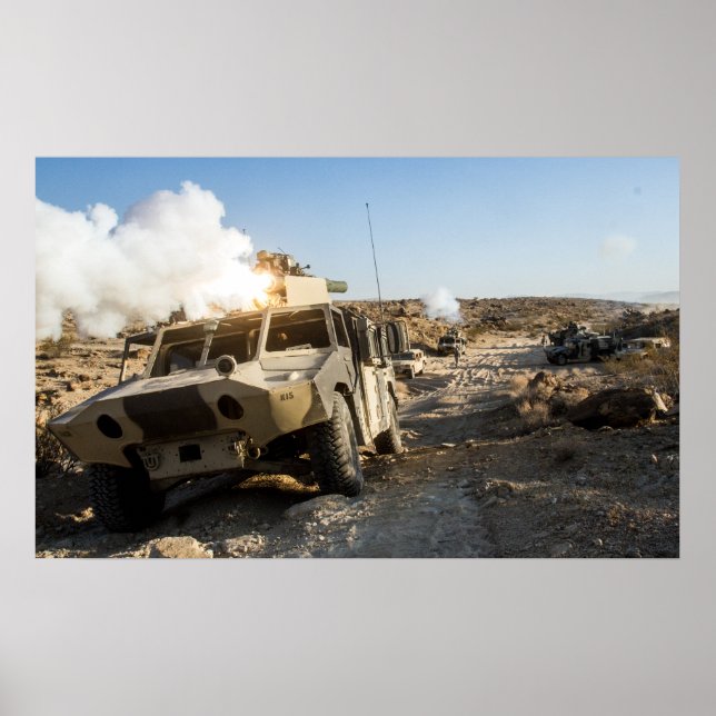Soldaten verteidigen ihre Position Poster (Vorne)