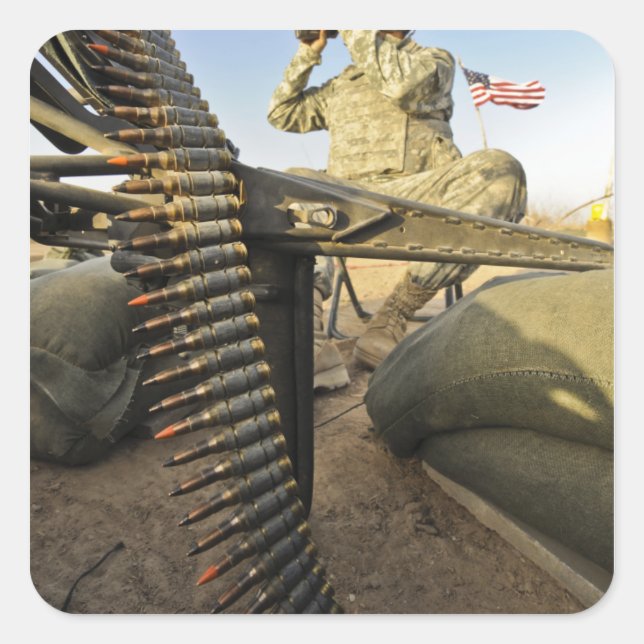 Soldatenblätter für feindliche Aktivitäten Quadratischer Aufkleber (Vorderseite)