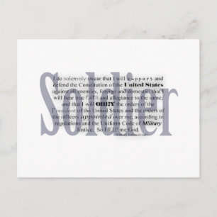 Soldateneid Postkarte