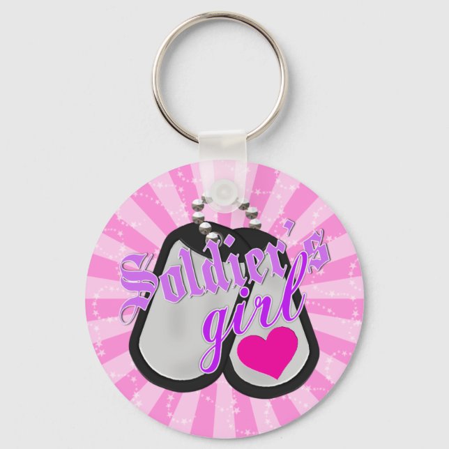 Soldentenmädchen Schlüsselanhänger (Vorderseite)