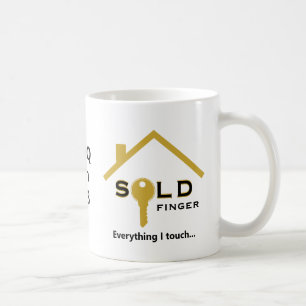 SOLDFINGER Fun Real Anwesen Agent Realtor Kaffeetasse