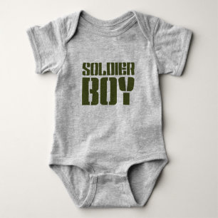 SOLDIER BOY BABY STRAMPLER
