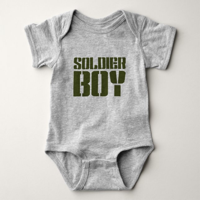 SOLDIER BOY BABY STRAMPLER (Vorderseite)