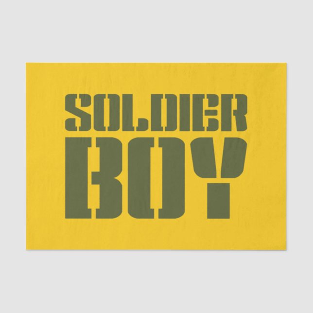 SOLDIER BOY SEIDENPAPIER (Vorderseite)