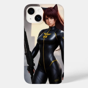 Soldier catgirl ist groß und stark Case-Mate iPhone 14 hülle
