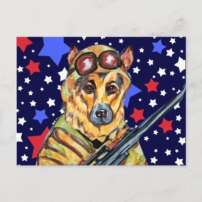 SOLDIER DEUMAN SHEPHERD POSTKARTE (Vorderseite)
