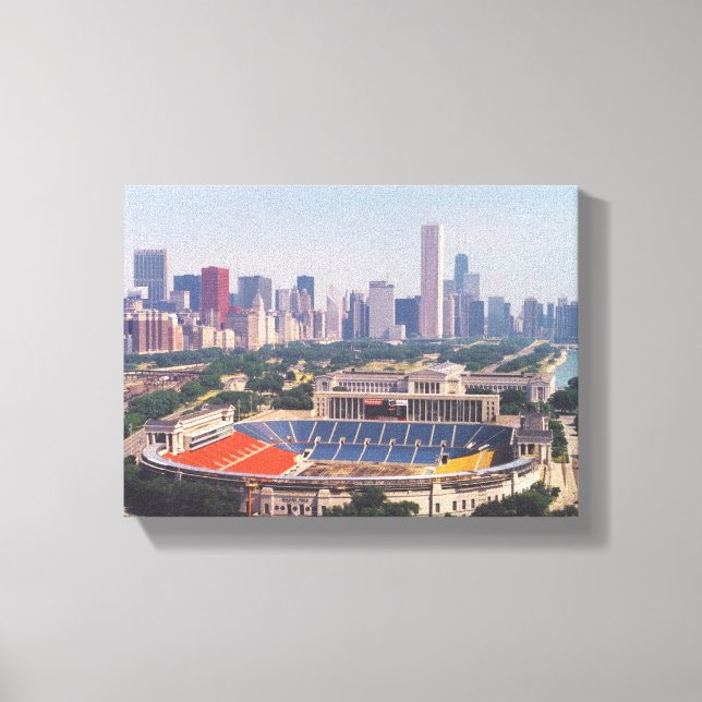 Soldier Field Skyline Leinwanddruck (Vorderseite)