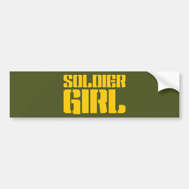 SOLDIER GIRL AUTOAUFKLEBER (Vorne)