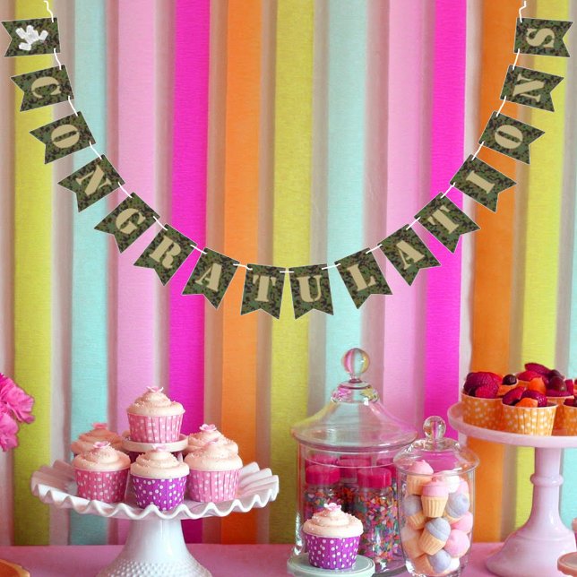 Soldier Joe Camouflage Party Glückwunsch Wimpelkette (Von Creator hochgeladen)