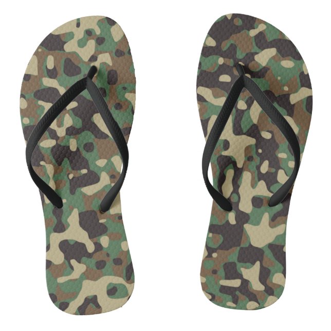 Soldier Joe GI Camouflage Party Flip Flops (Fußbett)