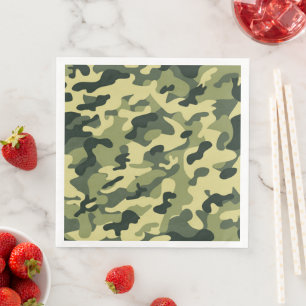 Soldier Joe GI Camouflage Party Napkins Serviette