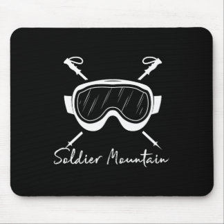 Soldier Mountain Idaho Skifahren Skibrille Urlaub Mousepad