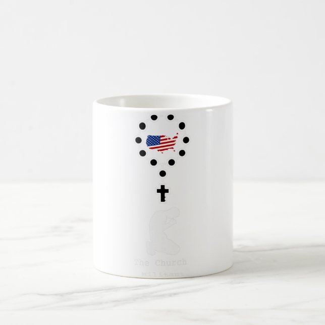 Soldier Prayer Rosary Beads United States American Kaffeetasse (Mittel)
